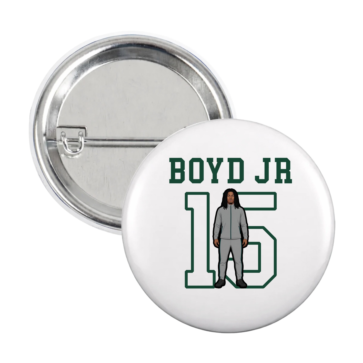 Game Day Button — Shirsey in White