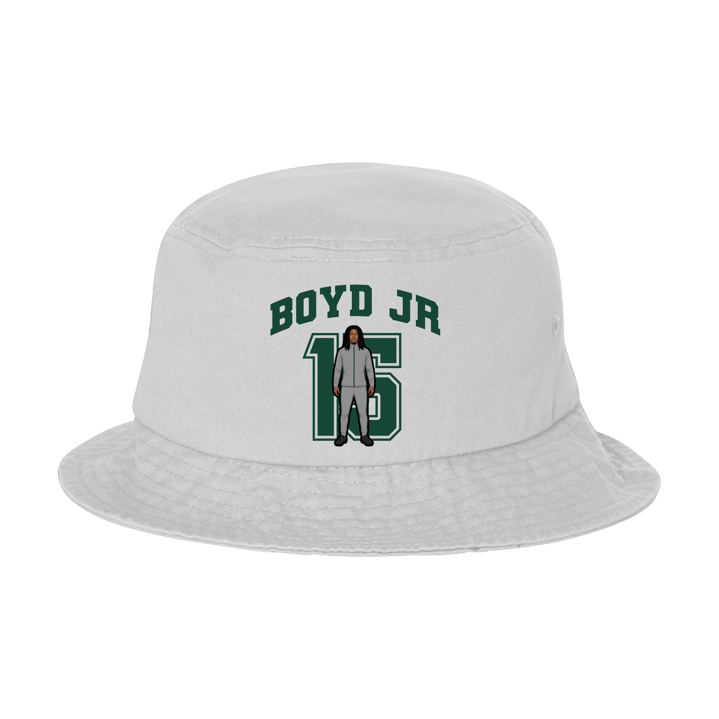 Bucket Cap — Number in White
