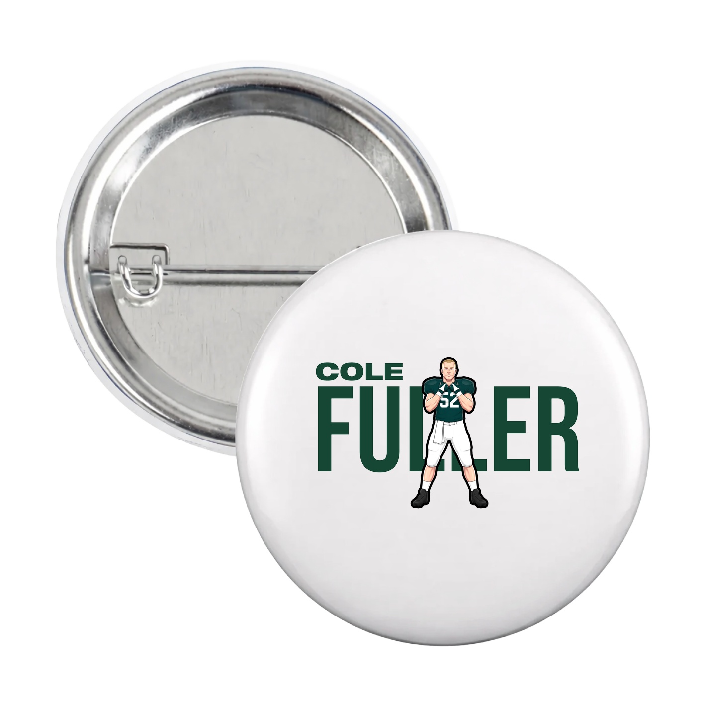 Game Day Button — Player Name in White