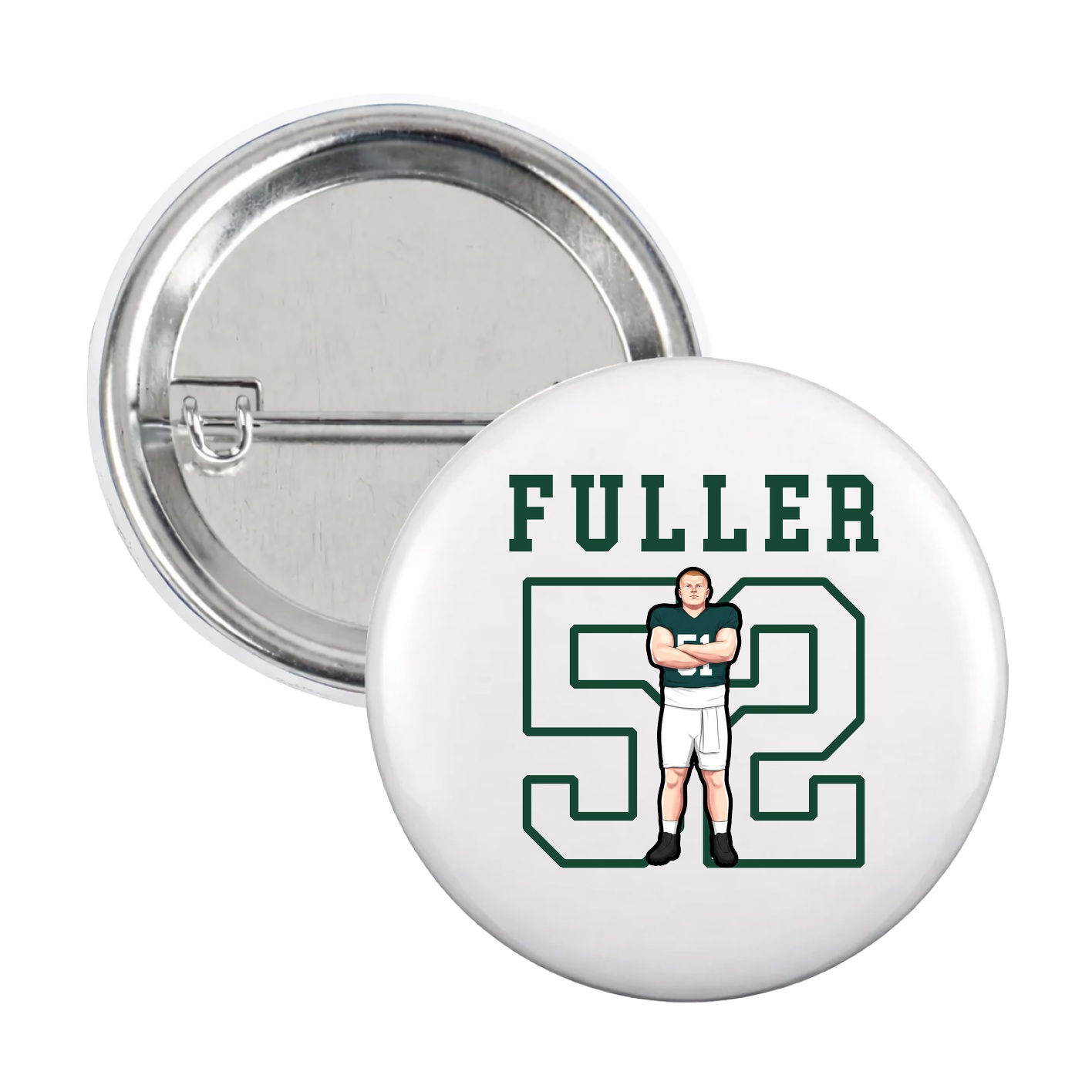 Game Day Button — Shirsey in White