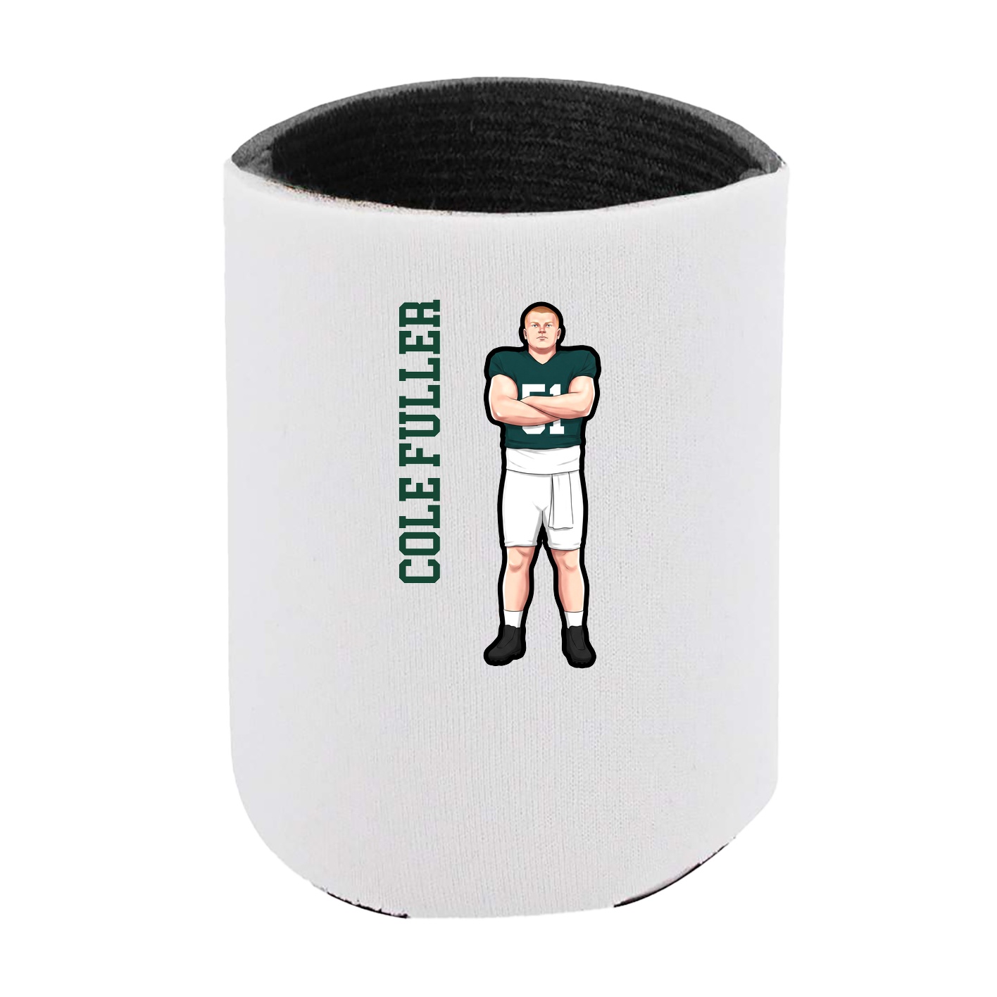 Can Holder — Name Vertical in White