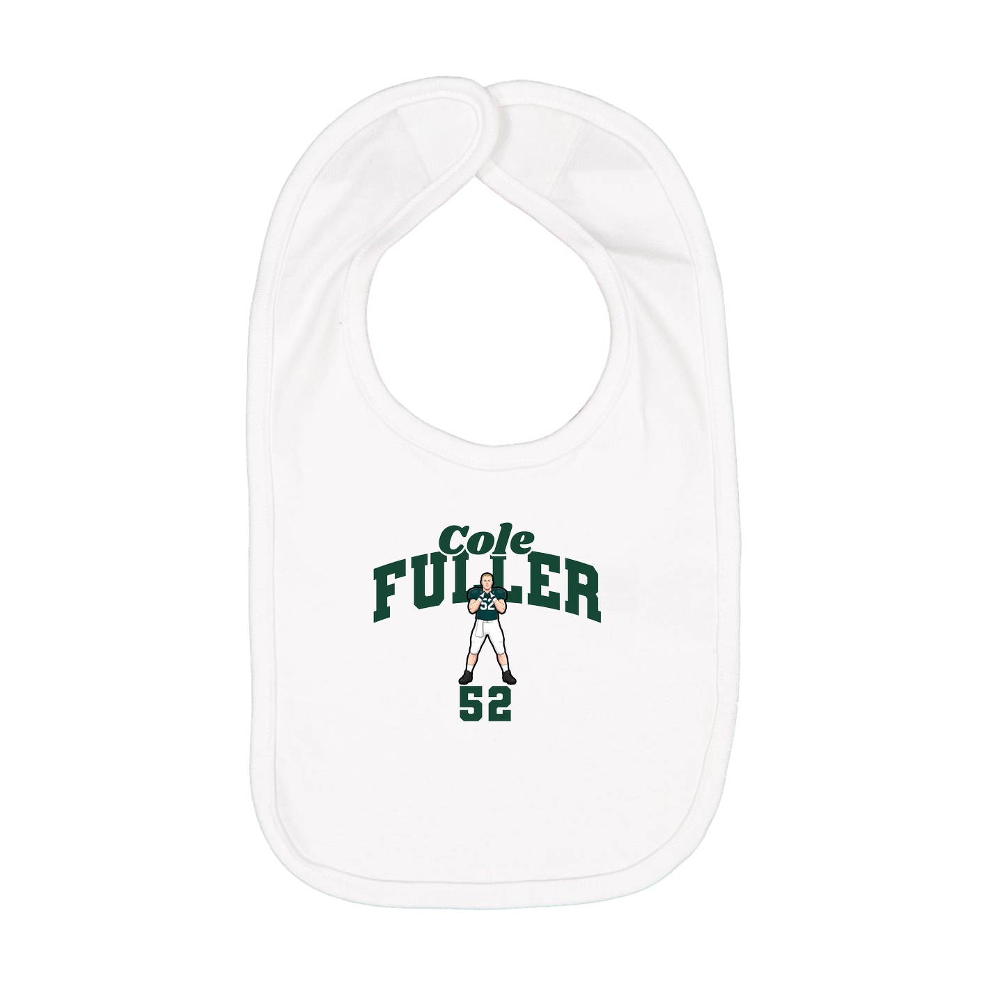 Infant Bib — Signature Arch in White