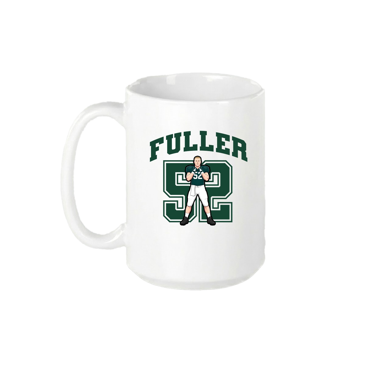 15oz Coffee Mug — Number in White