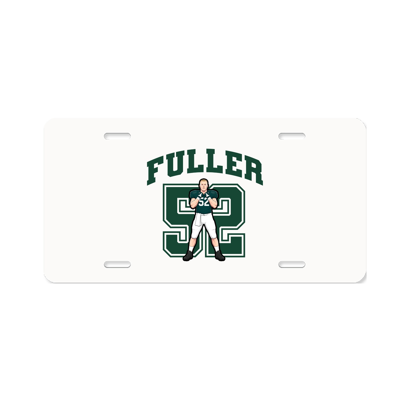 License Plate — Number in Classic