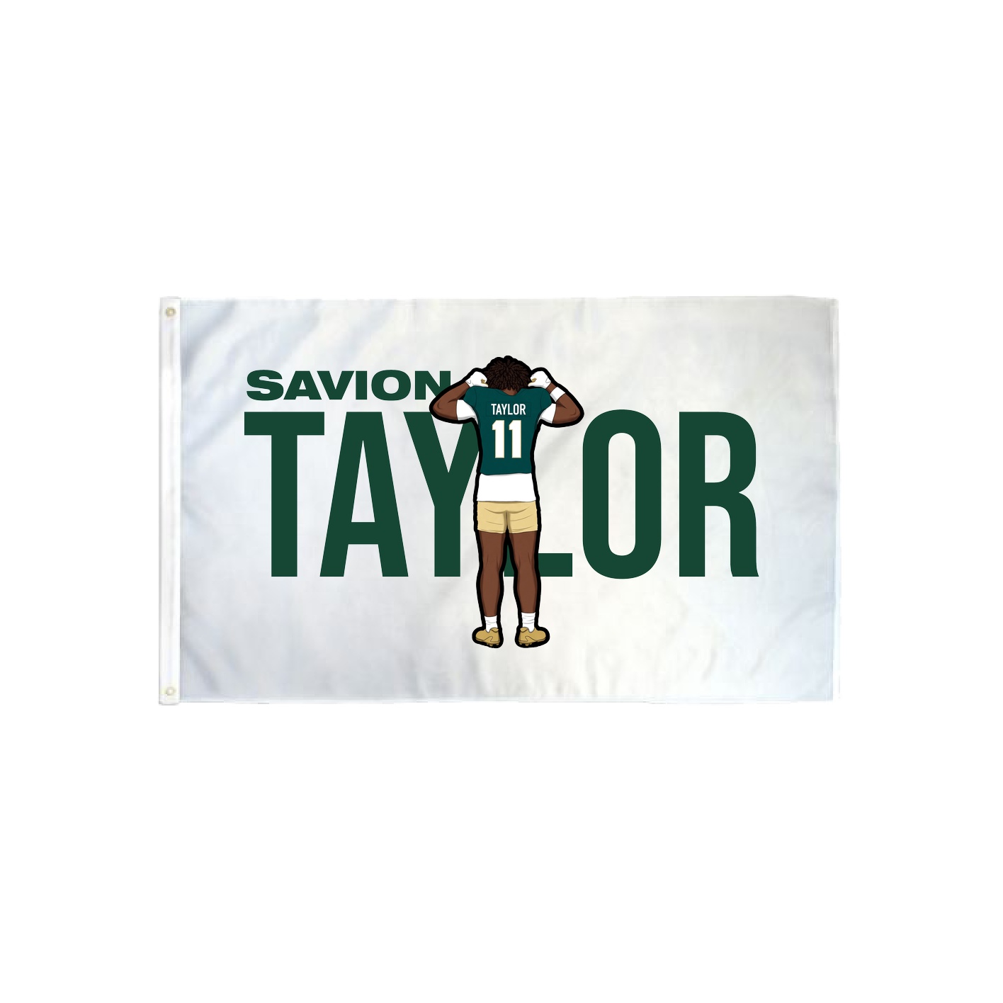 3x5 Flag — Player Name in Classic