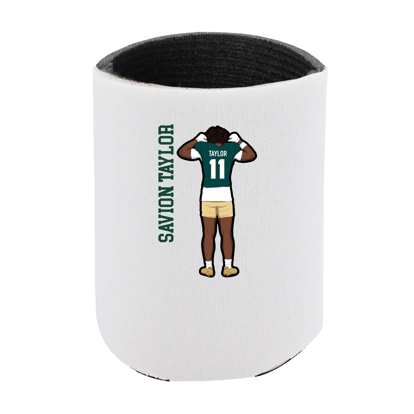 Can Holder — Name Vertical in White
