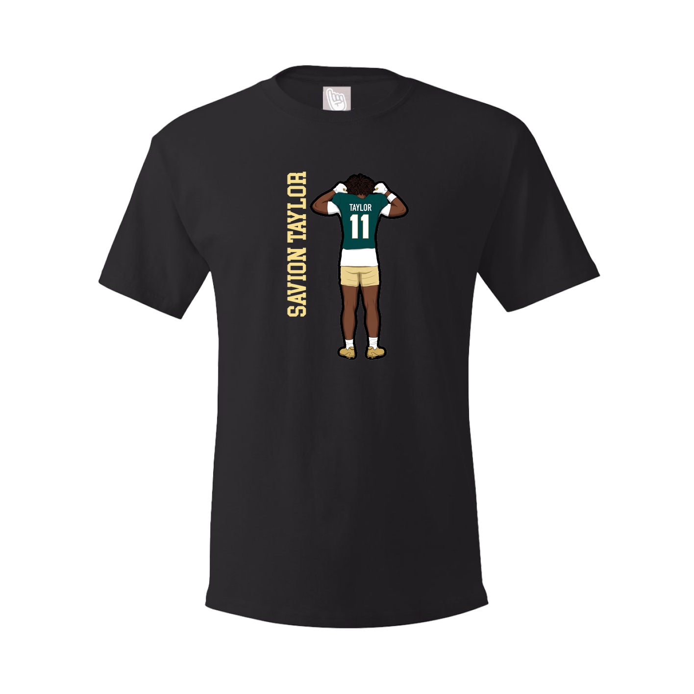 Tee — Name Vertical in Black