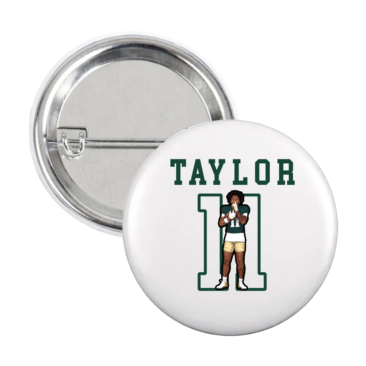 Game Day Button — Shirsey in White