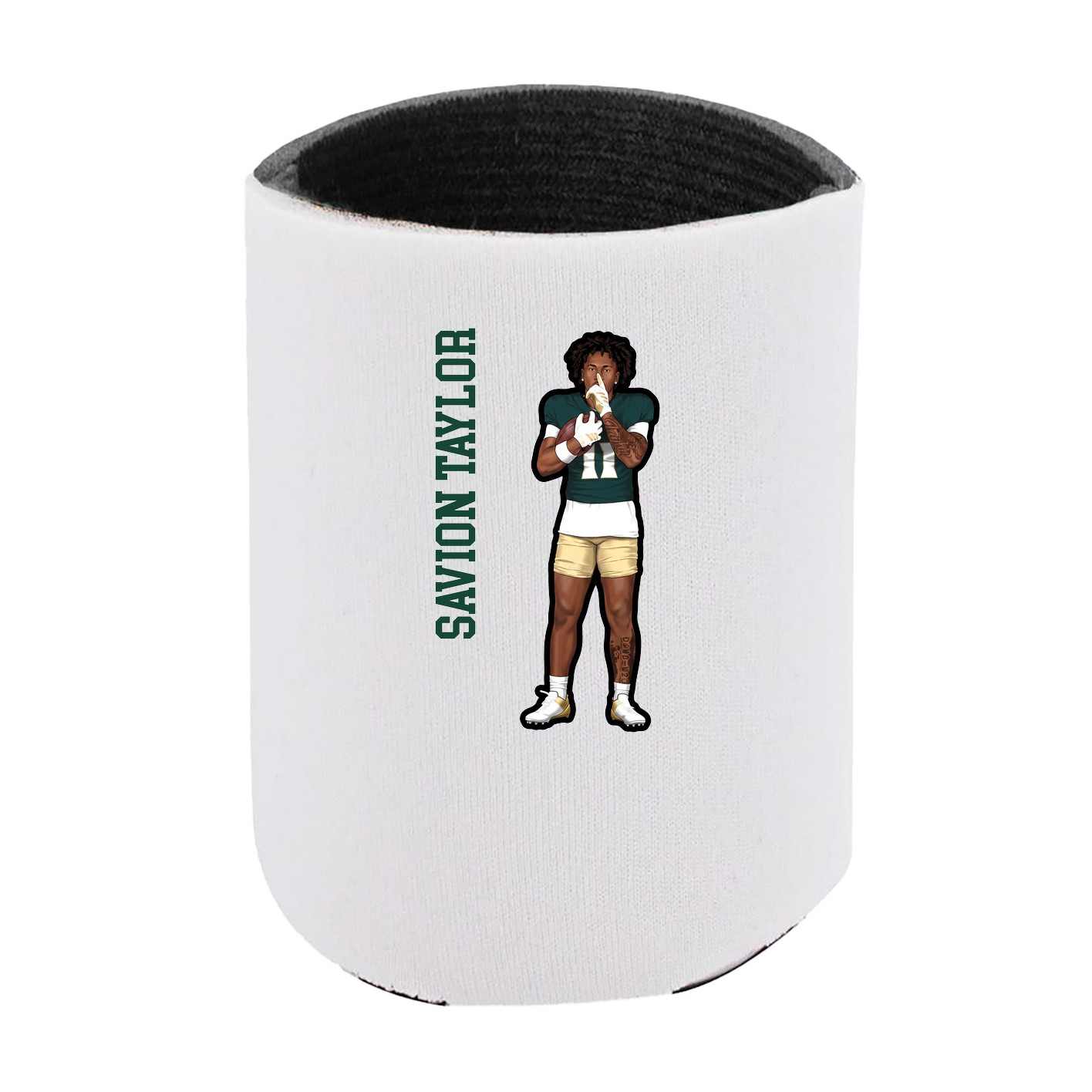 Can Holder — Name Vertical in White