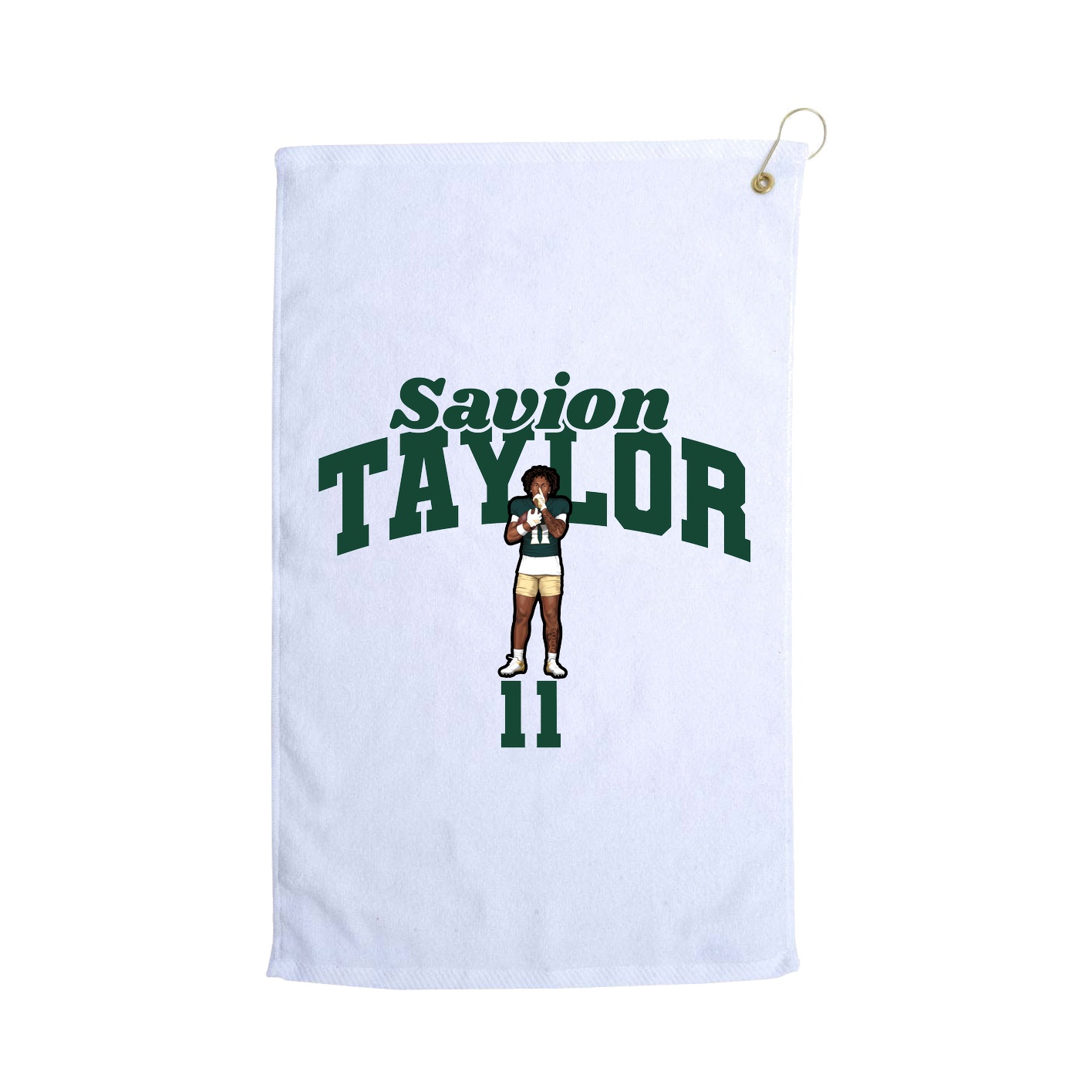 Golf Towel — Signature Arch in White