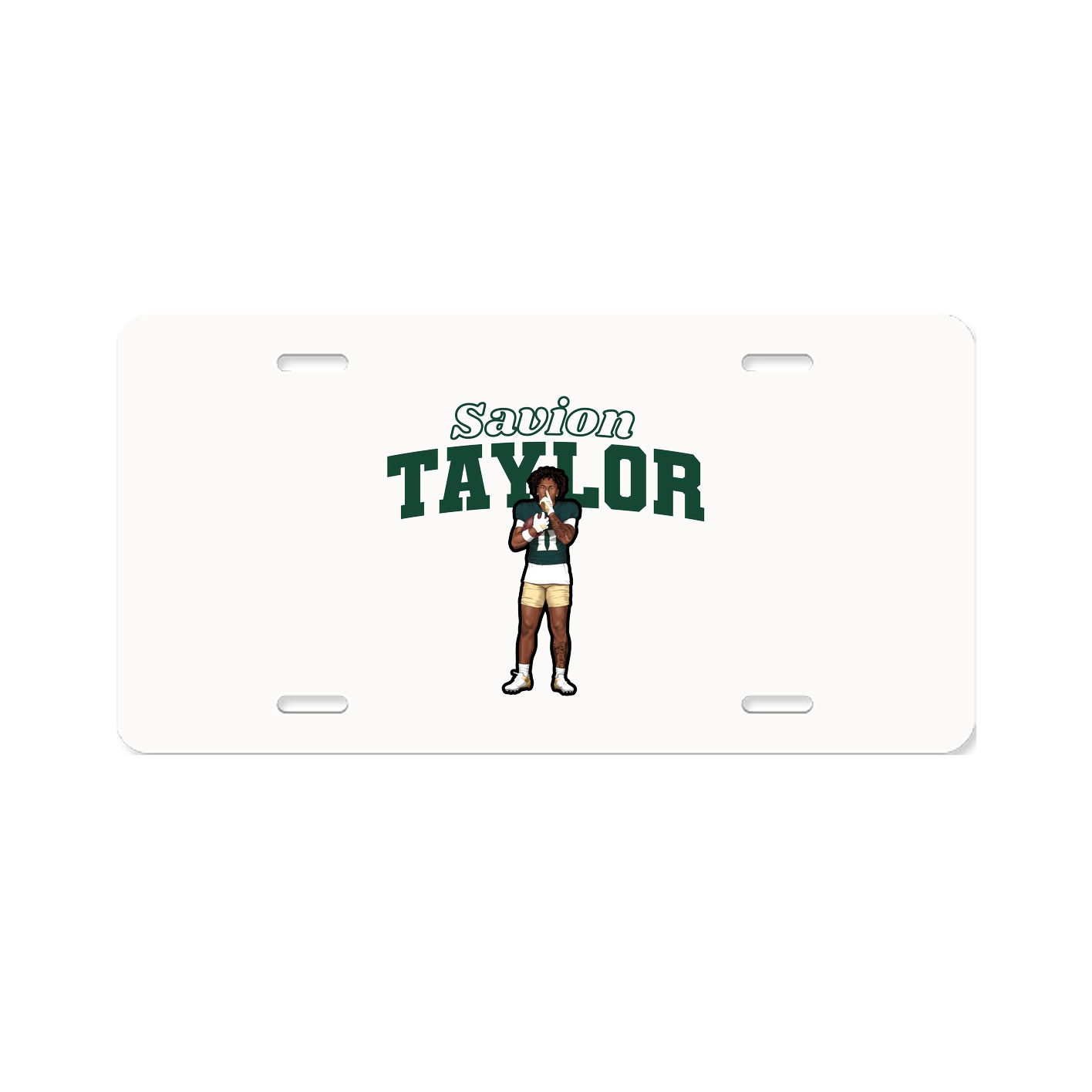 License Plate — Name Arch in Classic