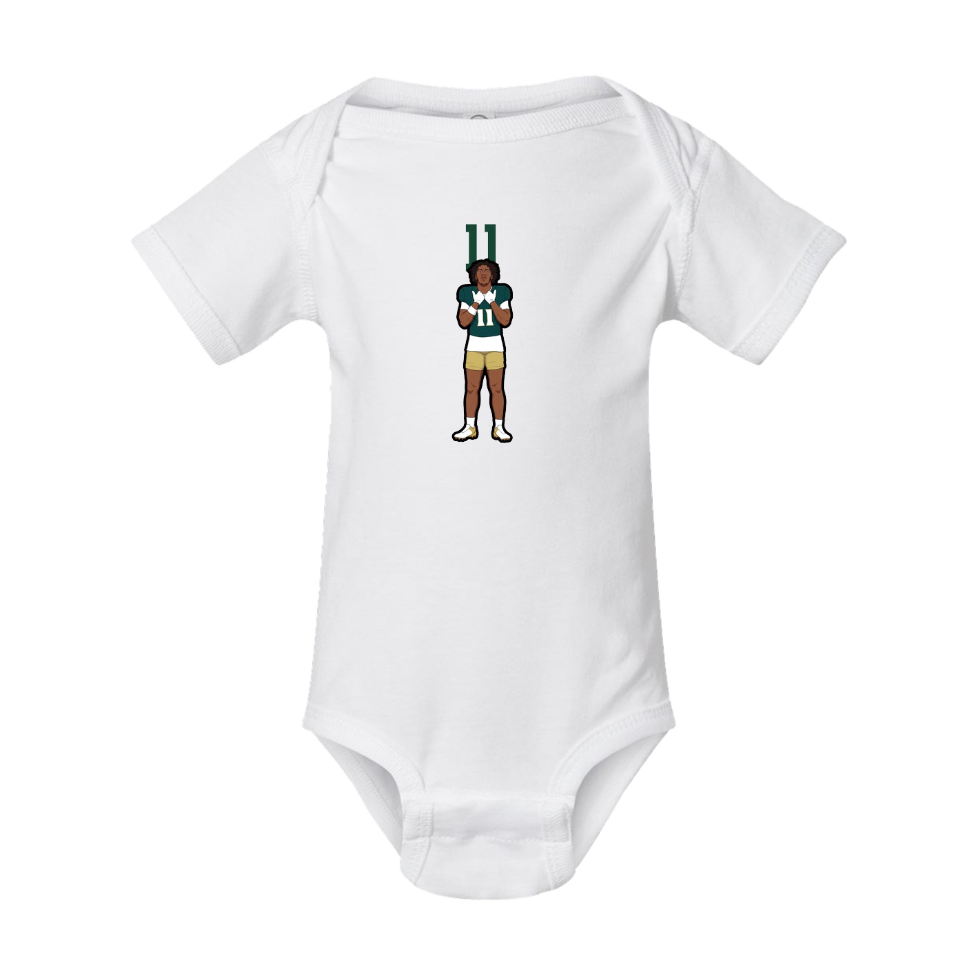 Baby Onesie — Number Top in White