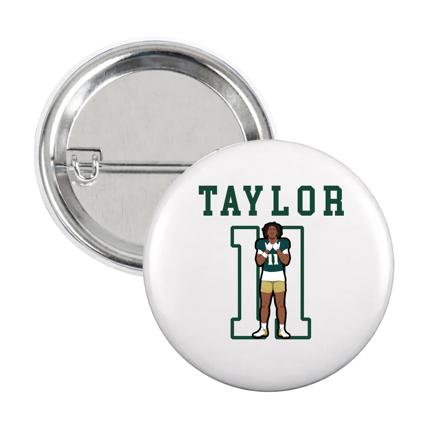 Game Day Button — Shirsey in White