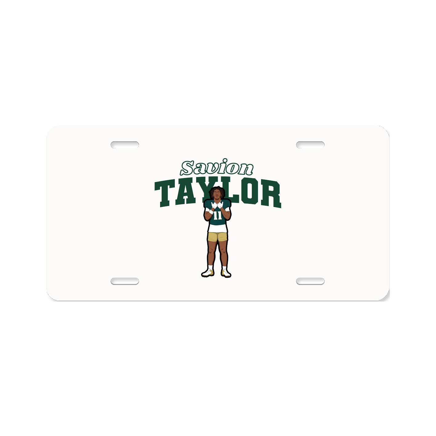 License Plate — Name Arch in Classic