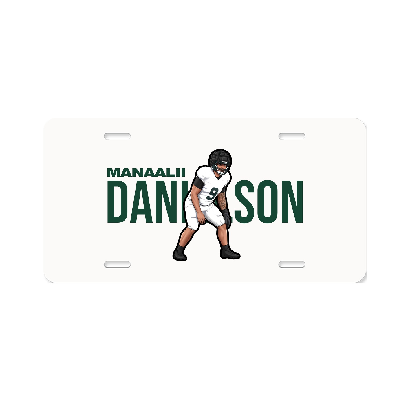 License Plate — Player Name in Classic
