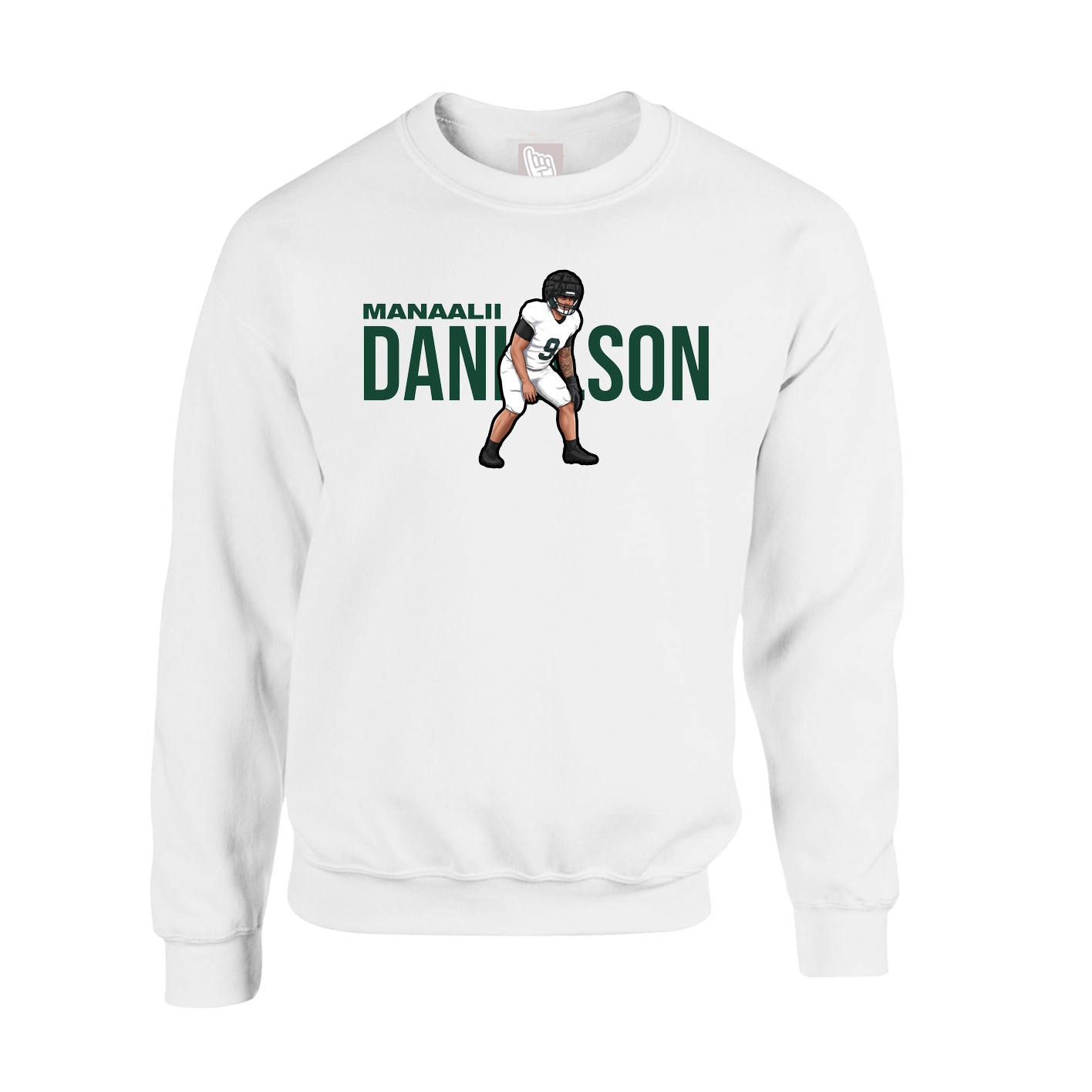 Fleece Crew — Player Name in White