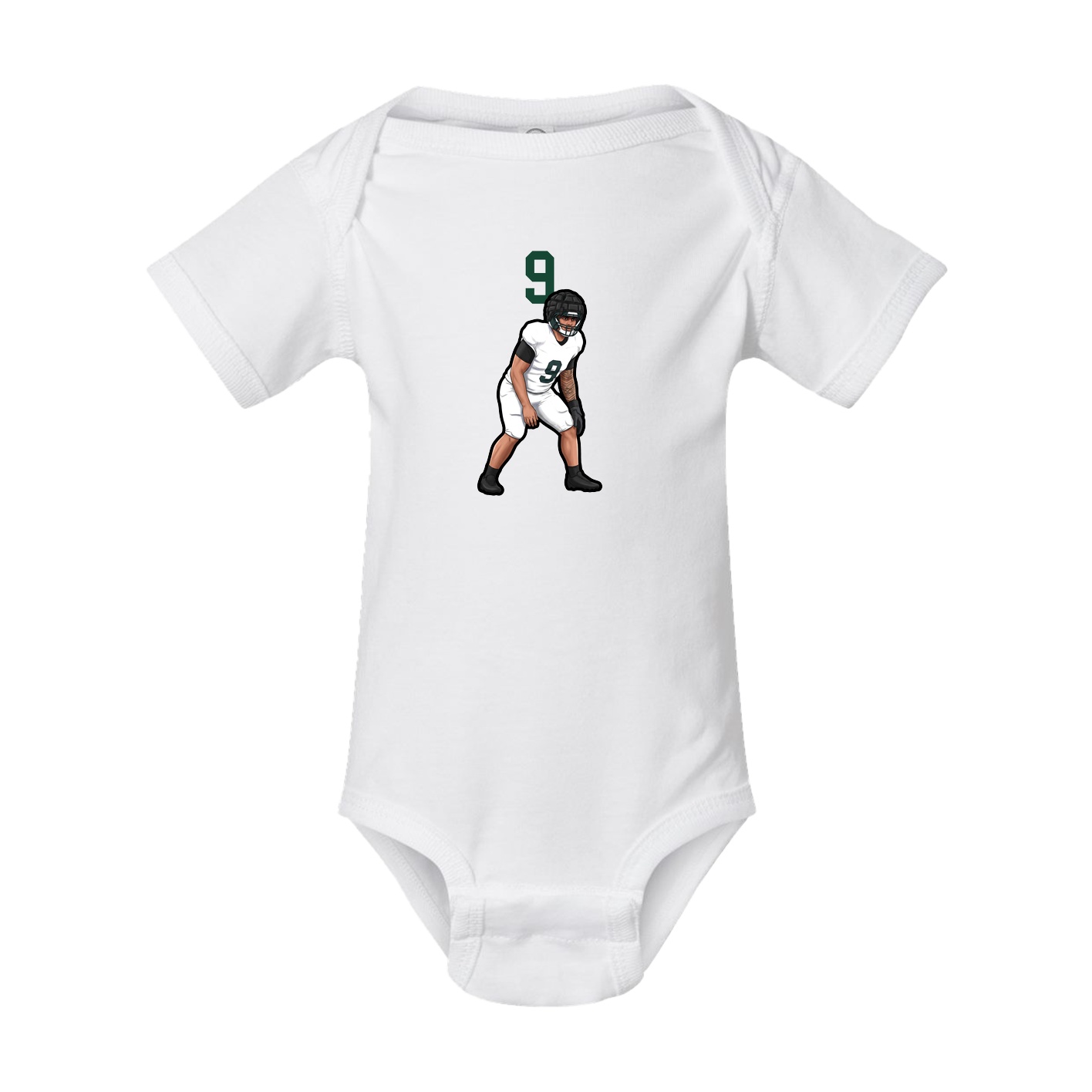 Baby Onesie — Number Top in White
