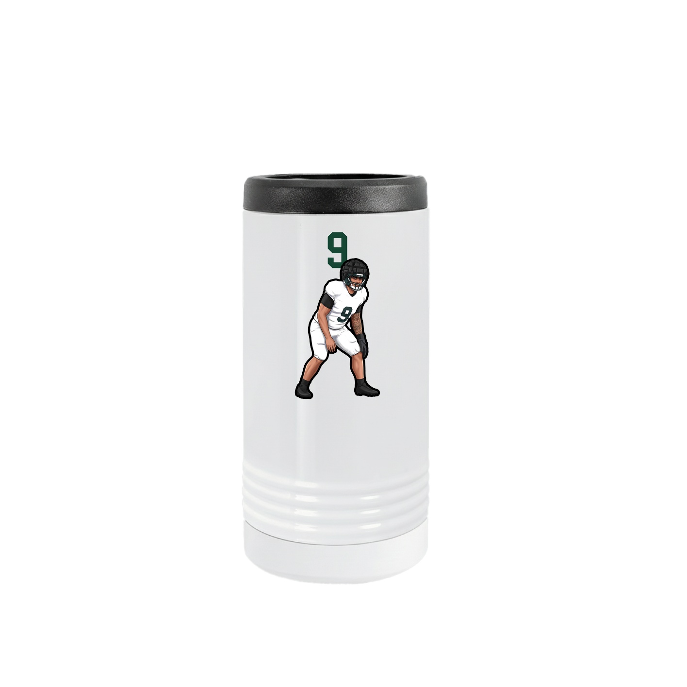 Slim Beverage Holder — Number Top in White