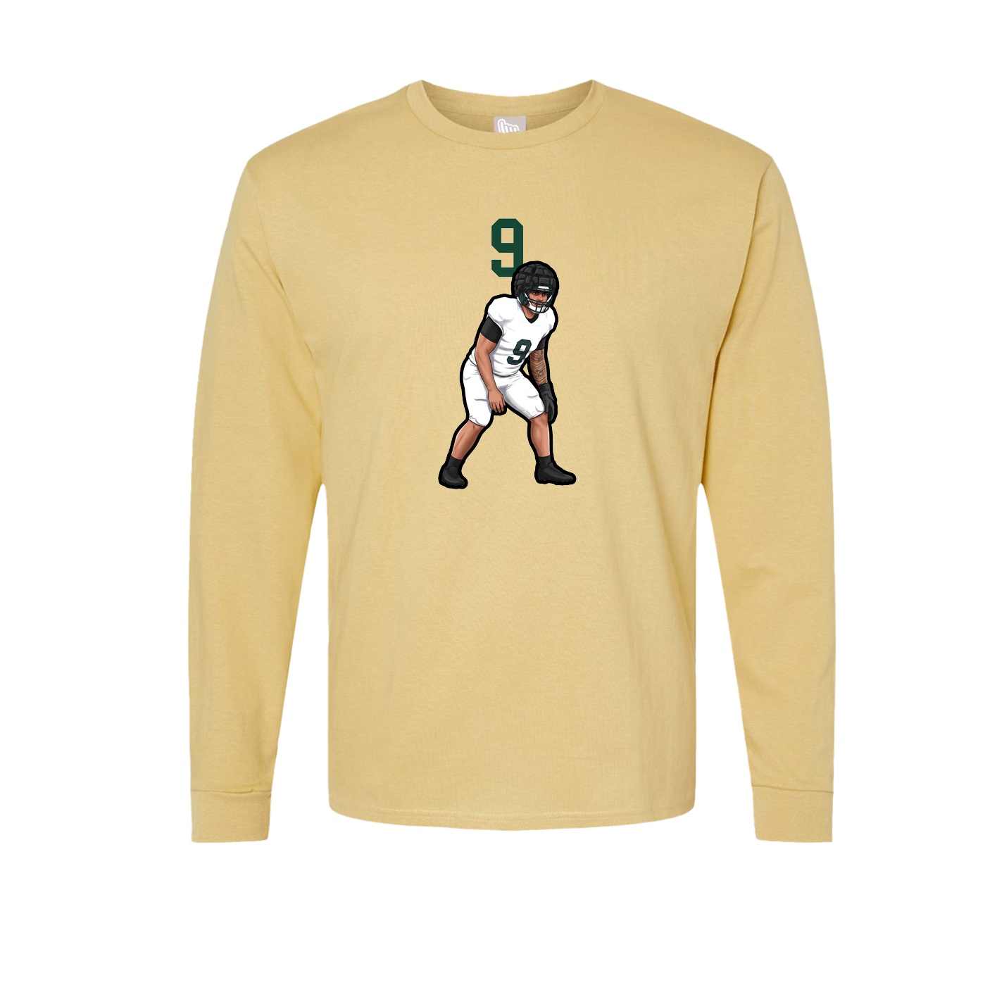 Long Sleeve Tee — Number Top in Vegas Gold