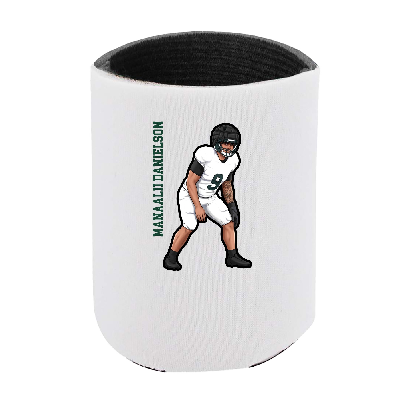 Can Holder — Name Vertical in White