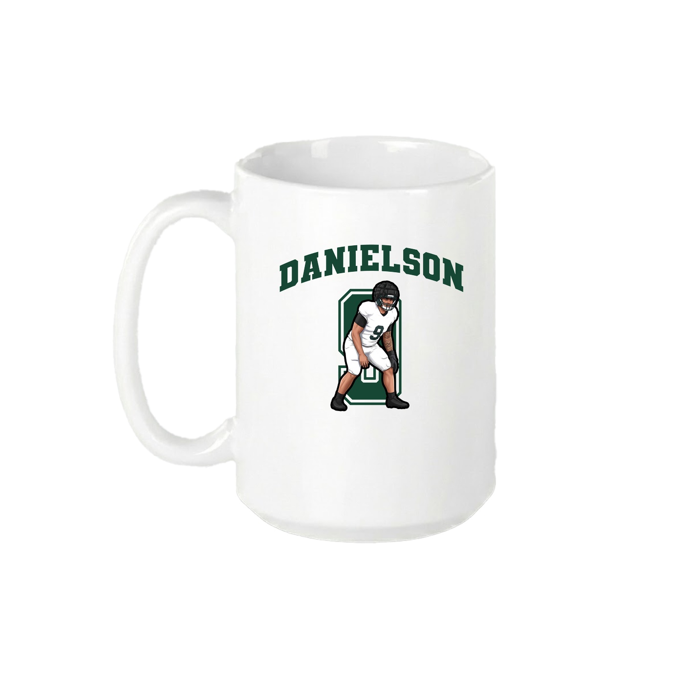 15oz Coffee Mug — Number in White