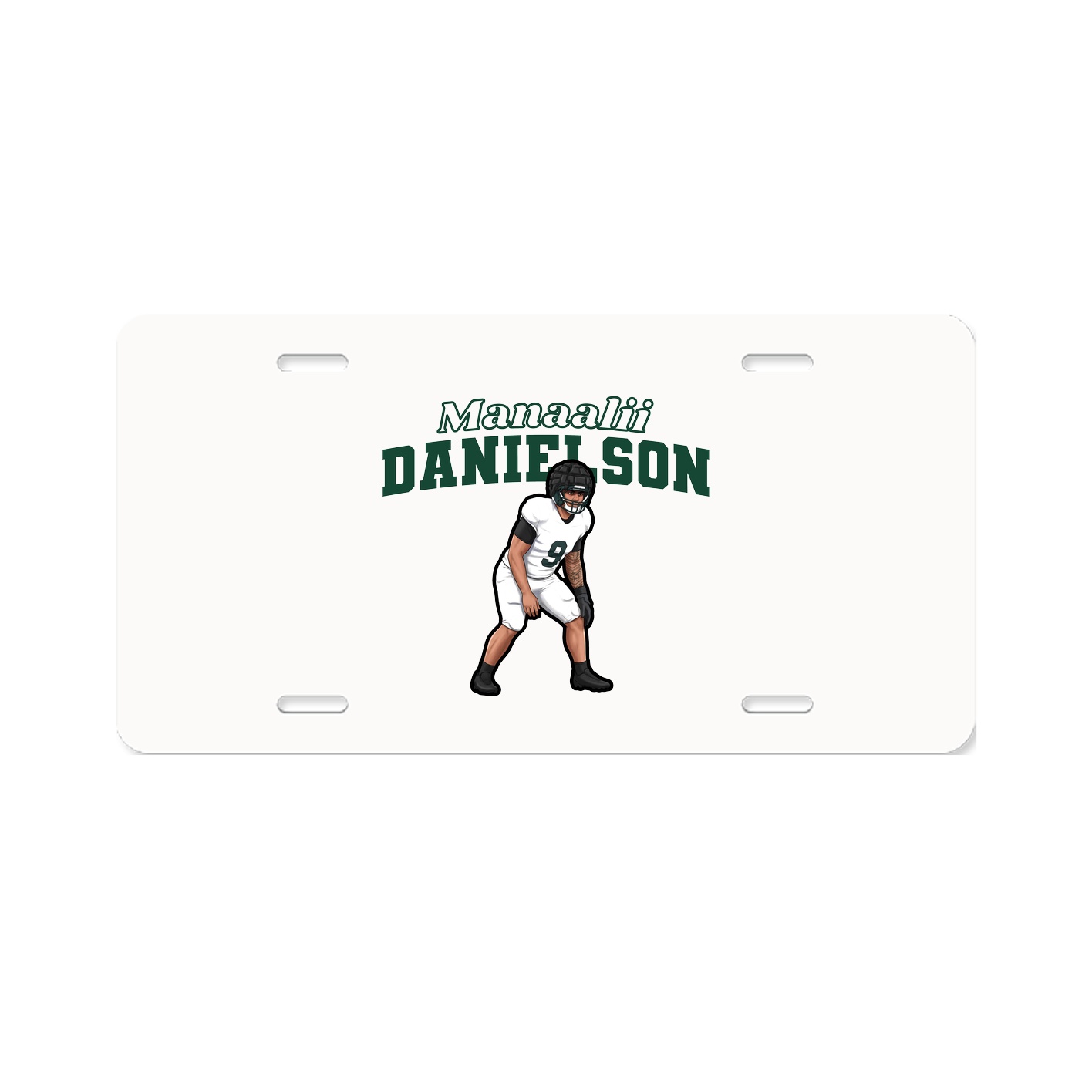 License Plate — Name Arch in Classic