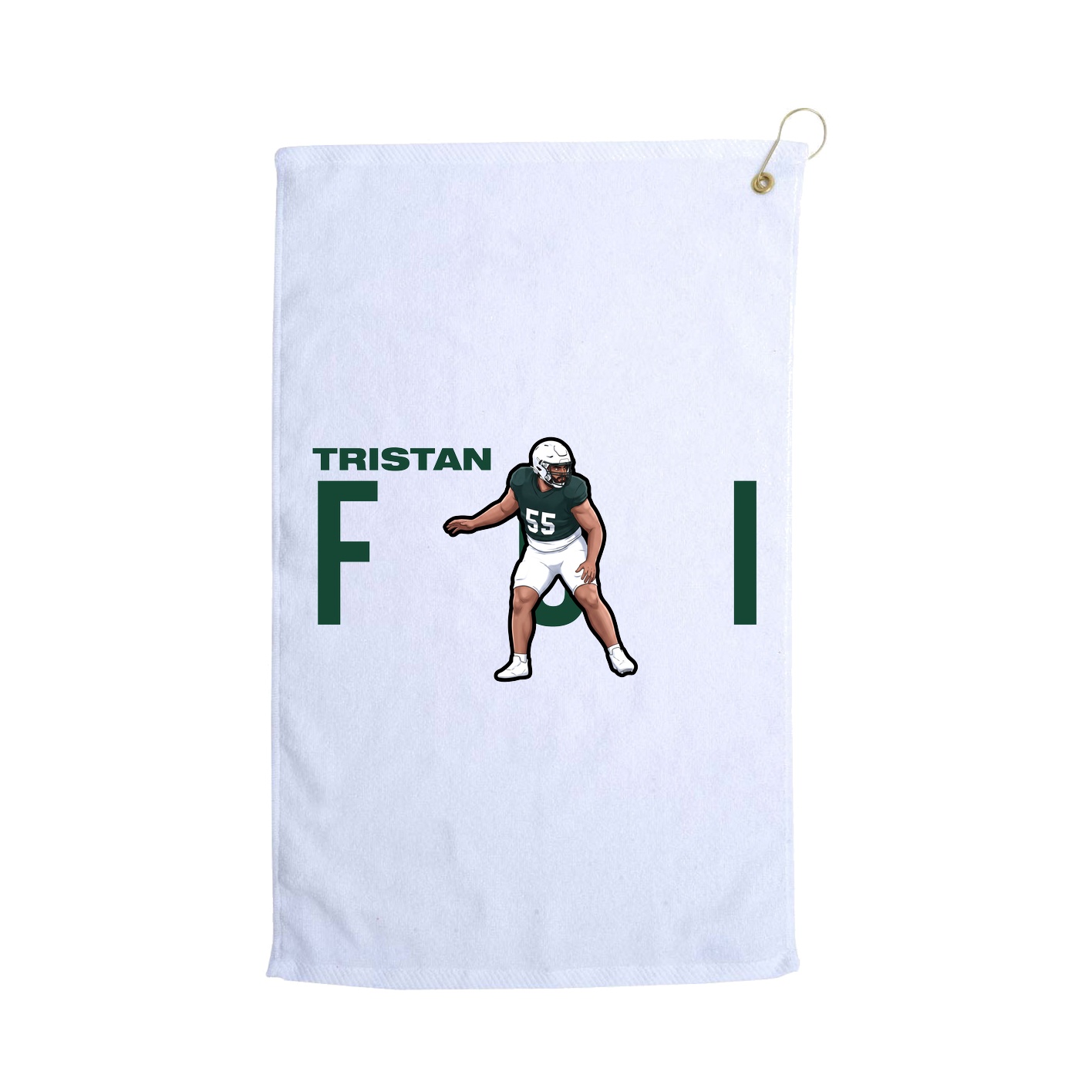 Golf Towel — Player Name in White