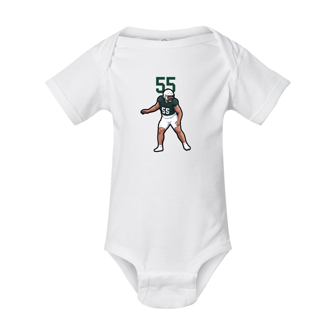 Baby Onesie — Number Top in White