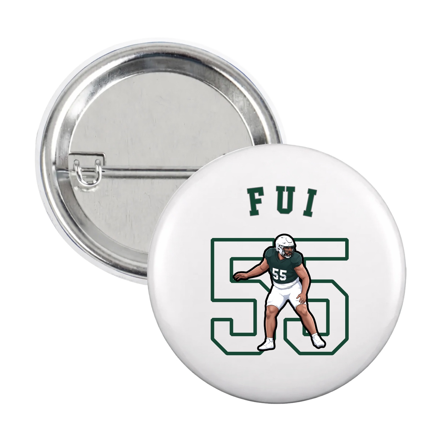Game Day Button — Shirsey Arch in White