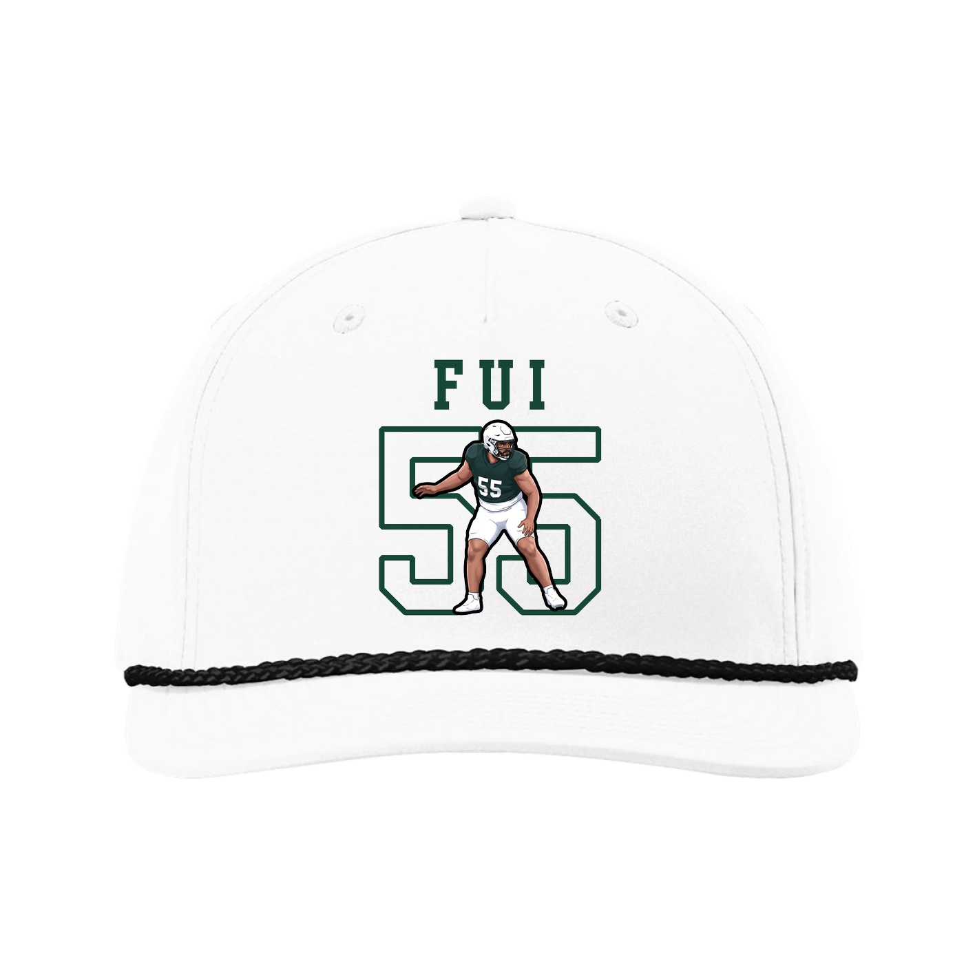Five-Panel Classic Rope Cap — Shirsey in White