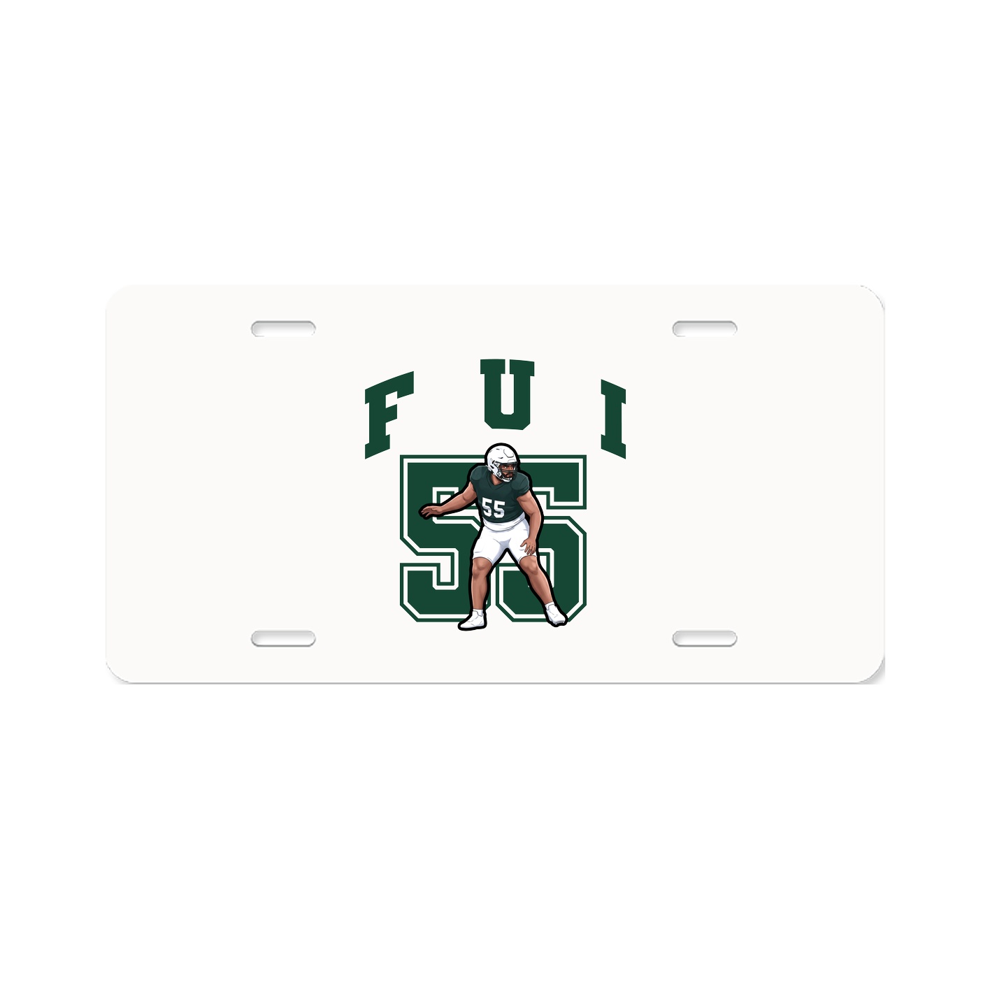 License Plate — Number in Classic