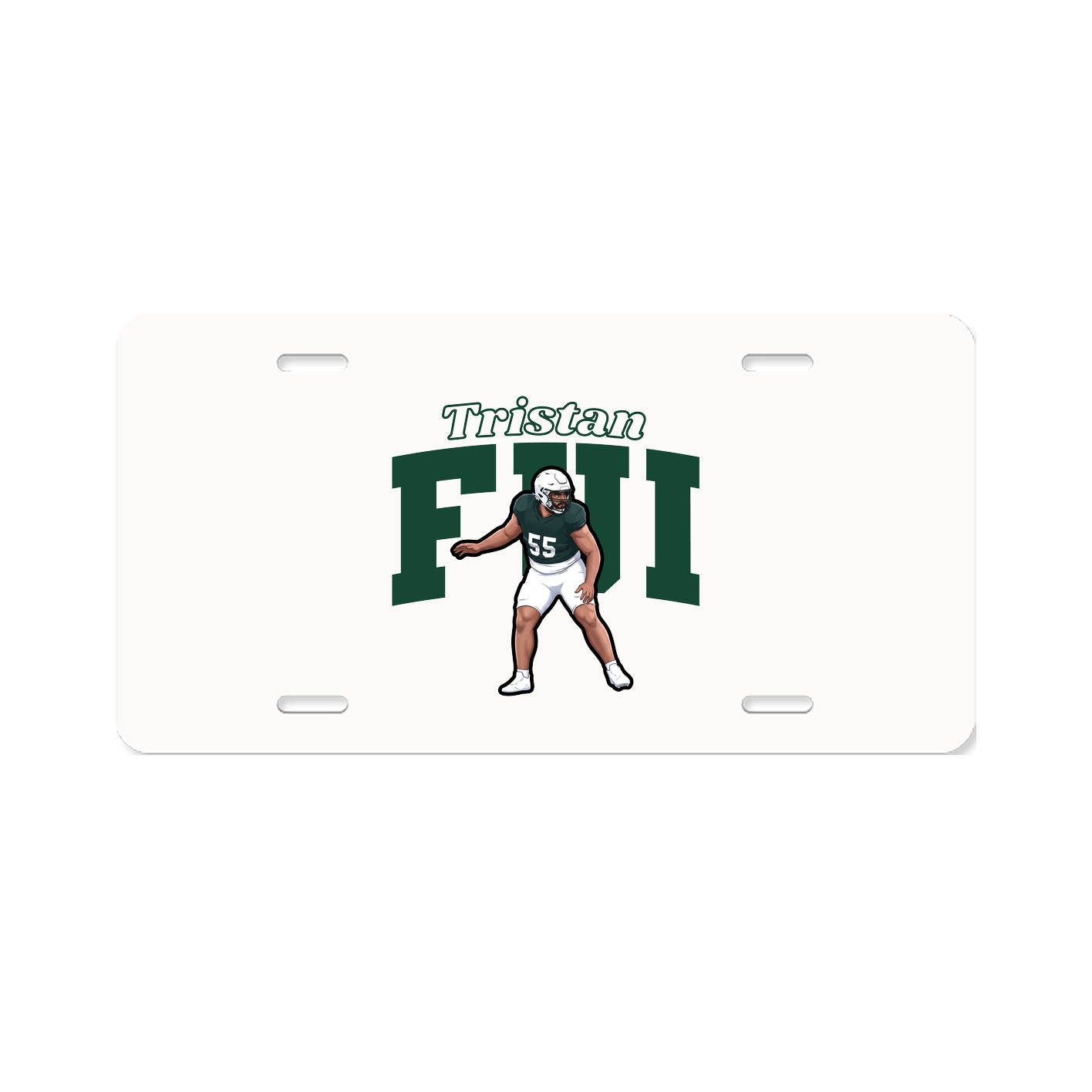 License Plate — Name Arch in Classic