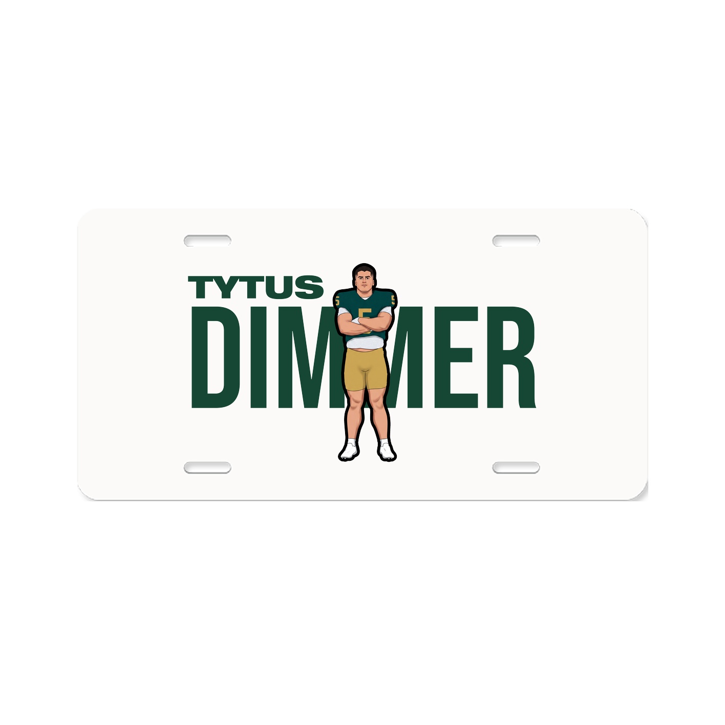 License Plate — Player Name in Classic