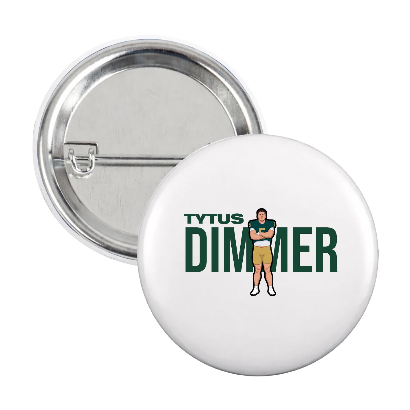 Game Day Button — Player Name in White