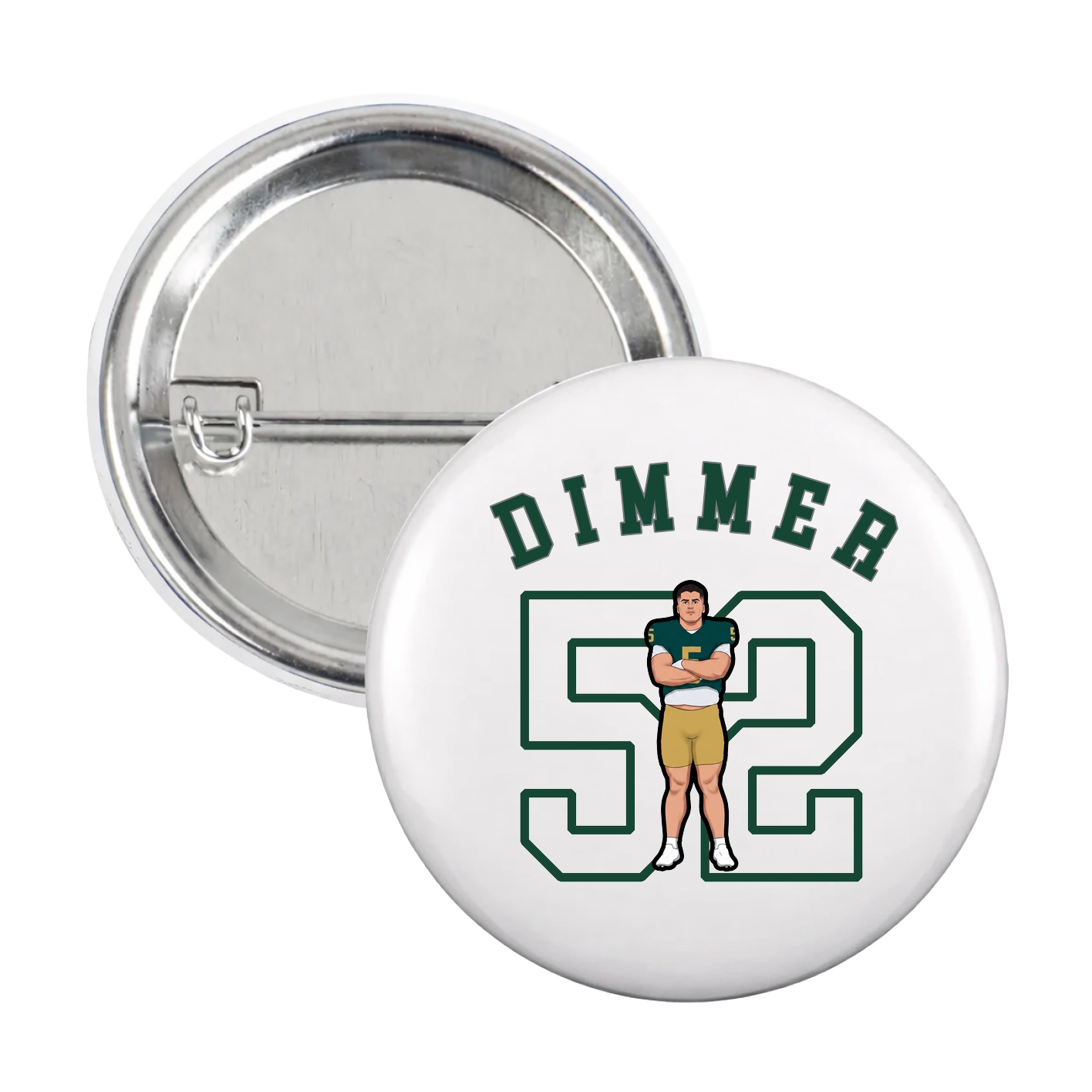 Game Day Button — Shirsey Arch in White