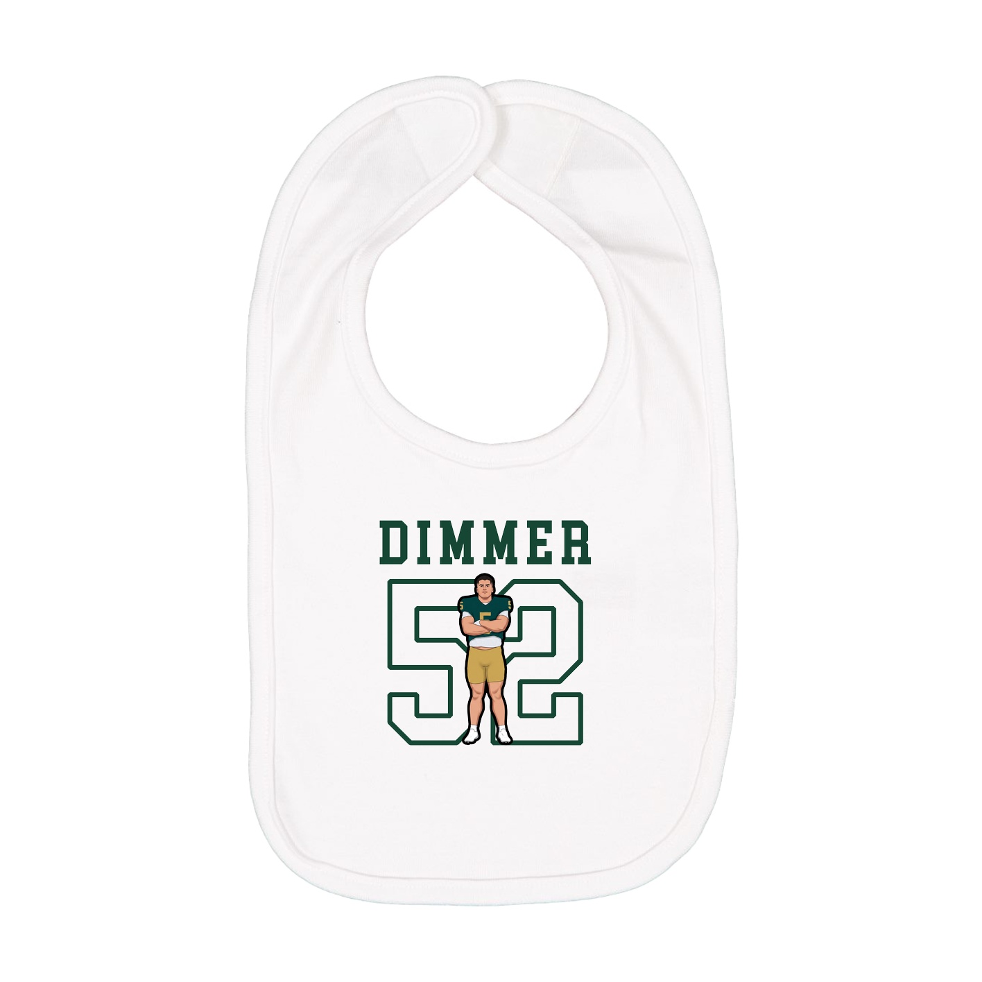 Infant Bib — Shirsey in White