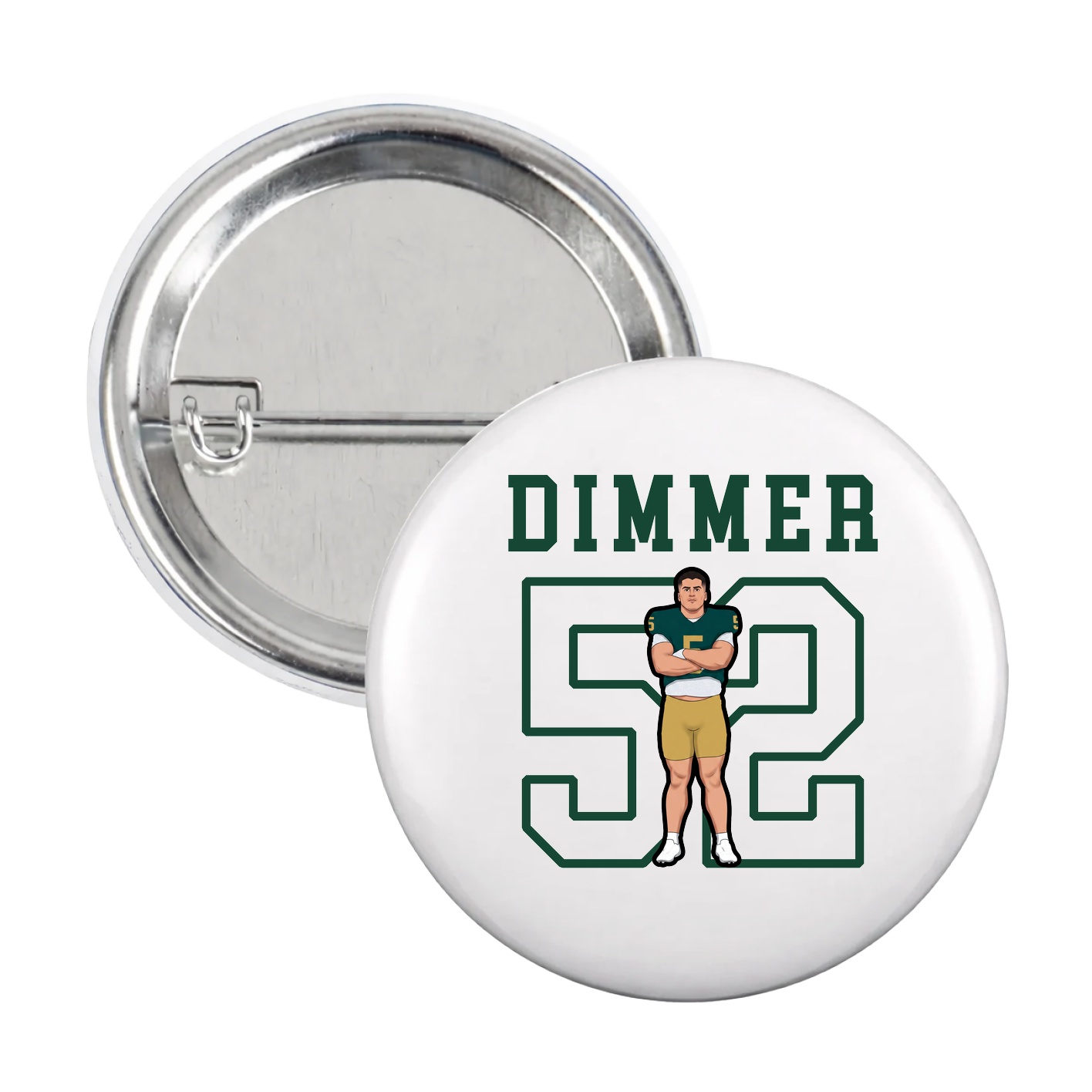 Game Day Button — Shirsey in White