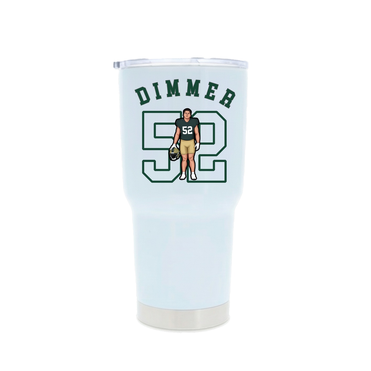 30oz Stainless Steel Tumbler — Shirsey Arch in White