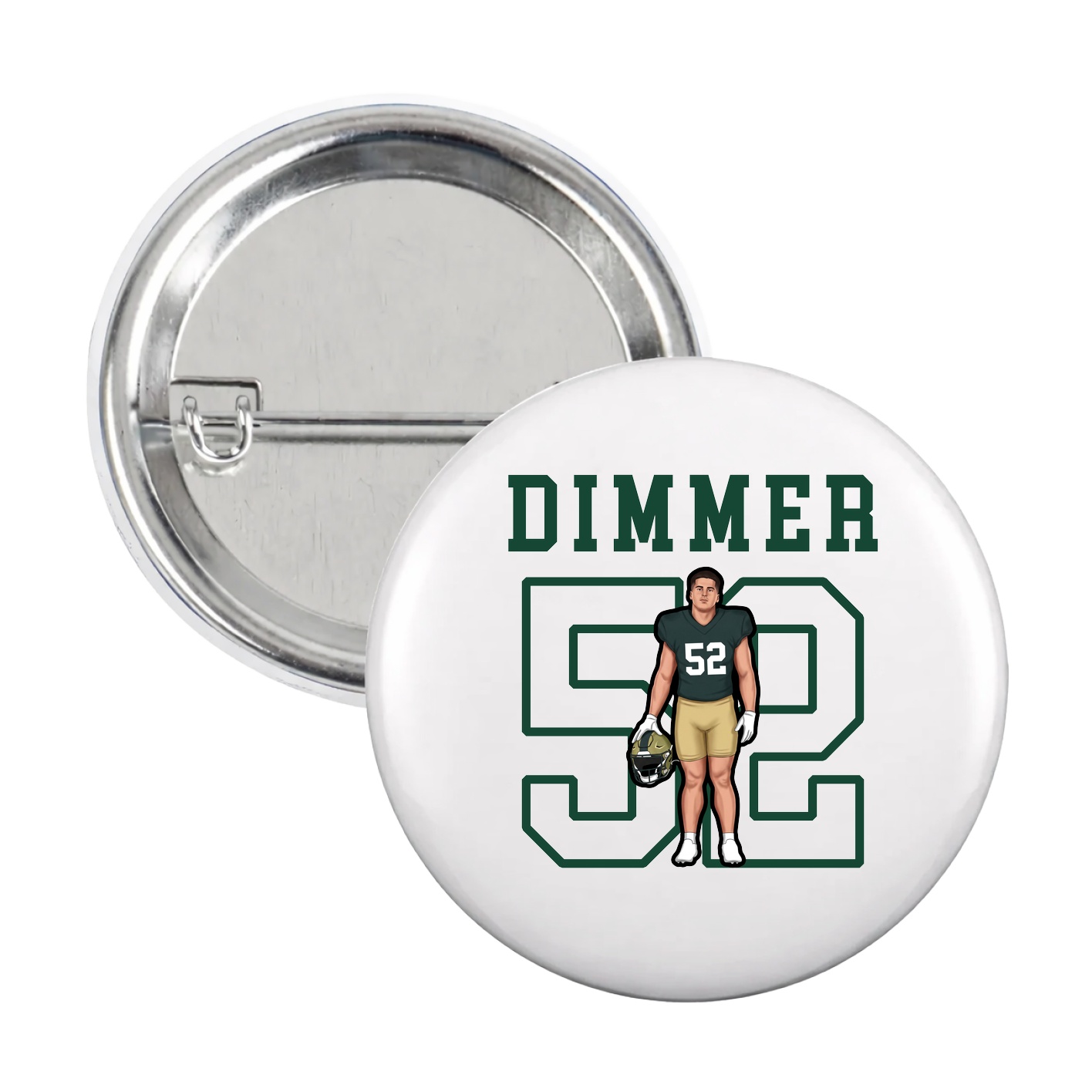 Game Day Button — Shirsey in White