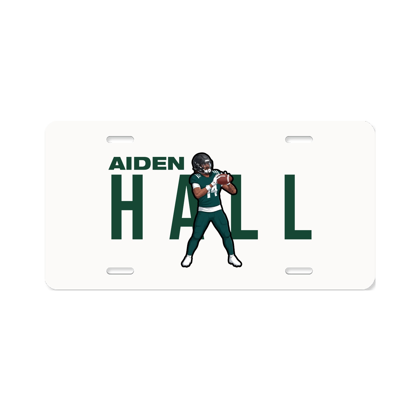 License Plate — Player Name in Classic