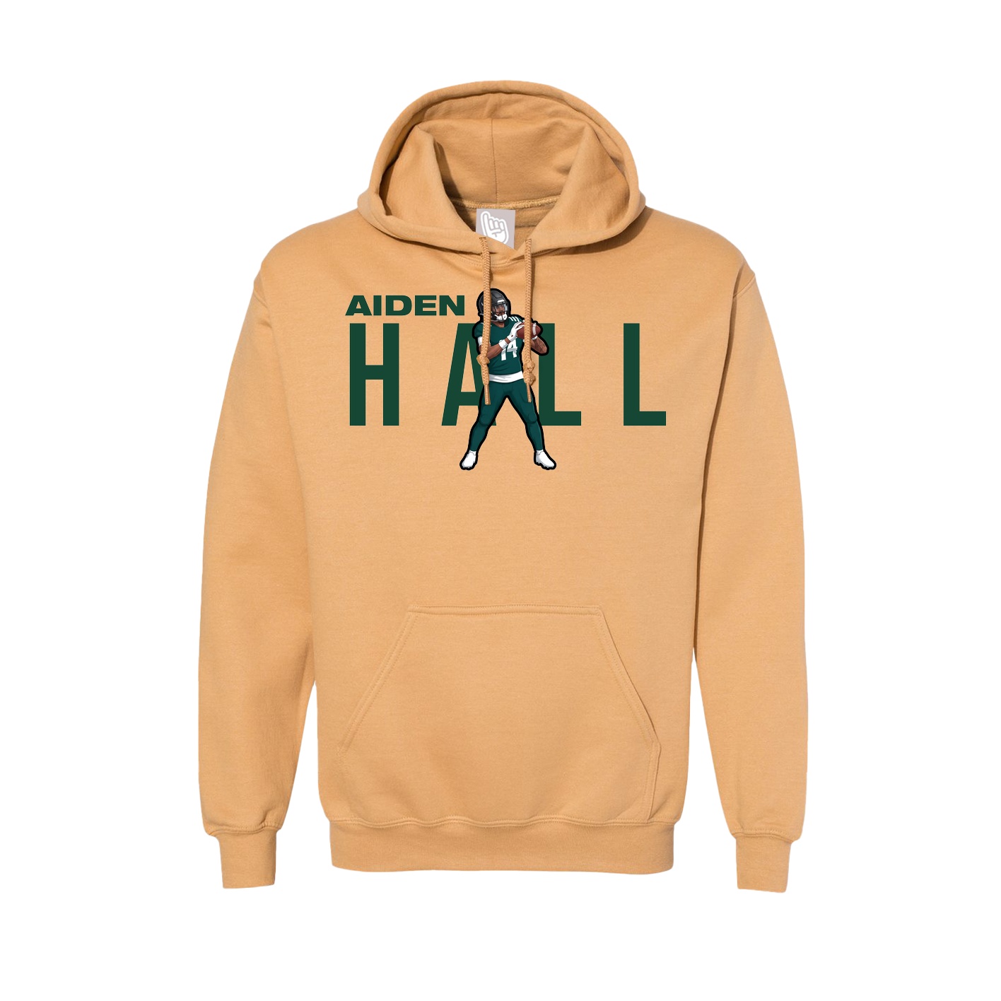 Hoodie — Player Name in Vegas Gold