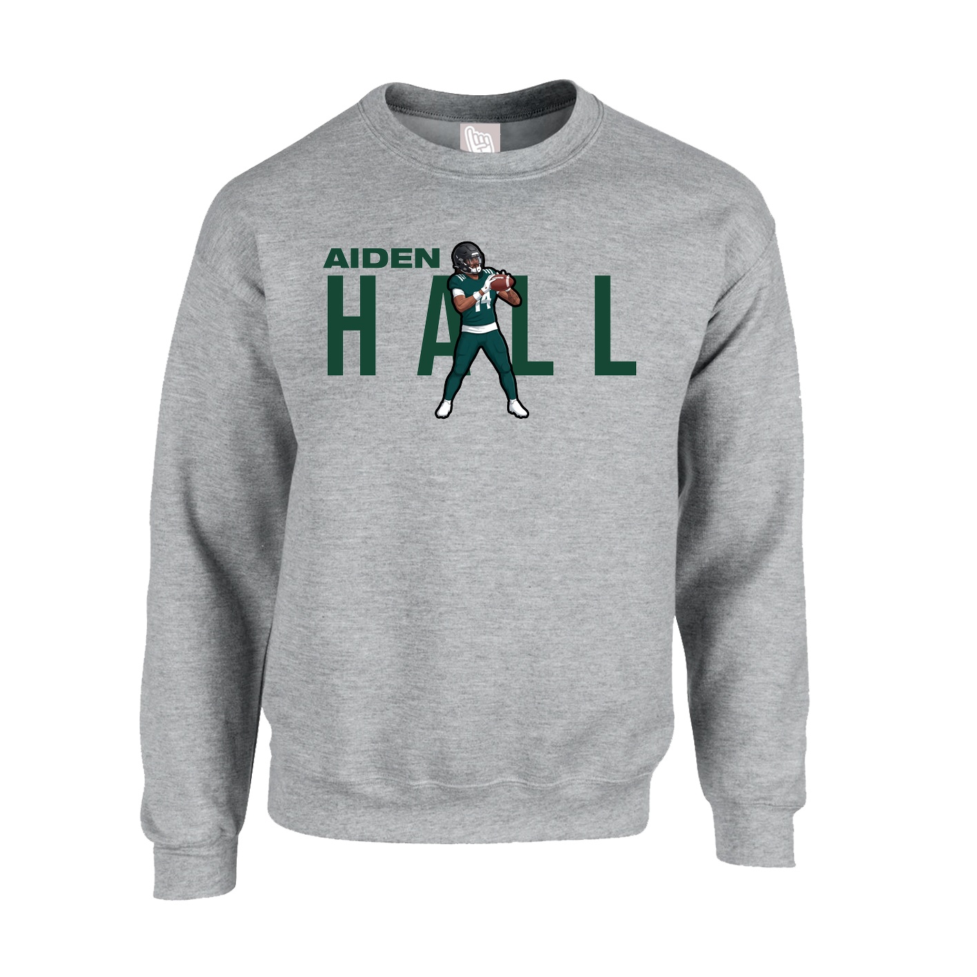 Fleece Crew — Player Name in Grey
