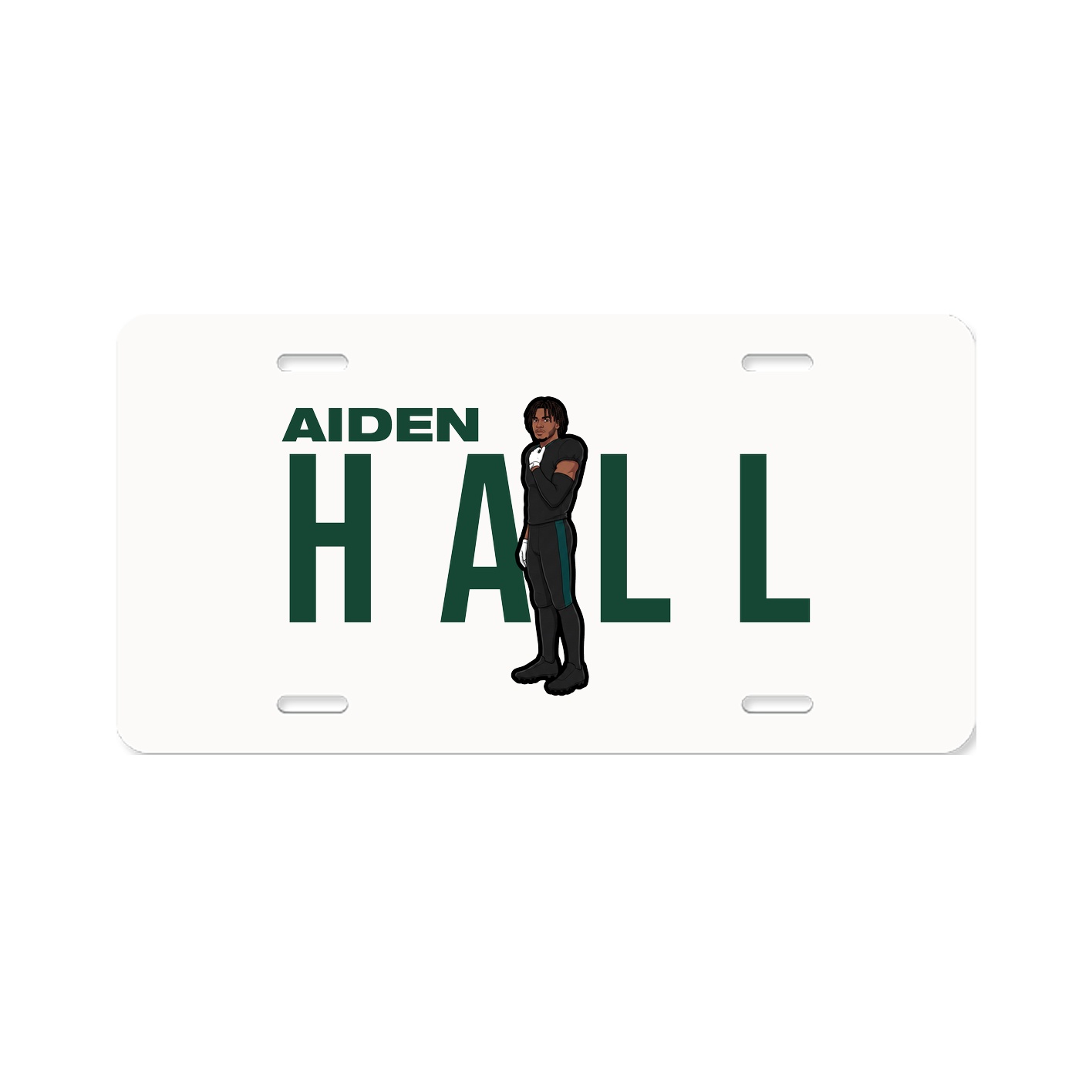License Plate — Player Name in Classic