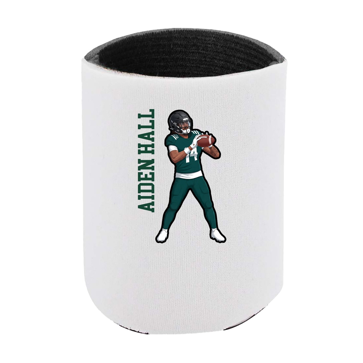 Can Holder — Name Vertical in White