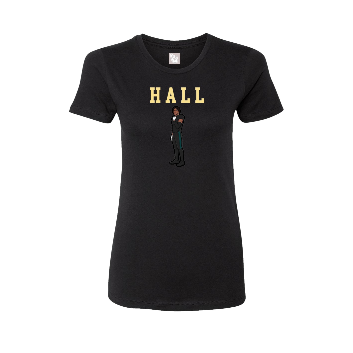Fitted Women's Tee — Shirsey in Black