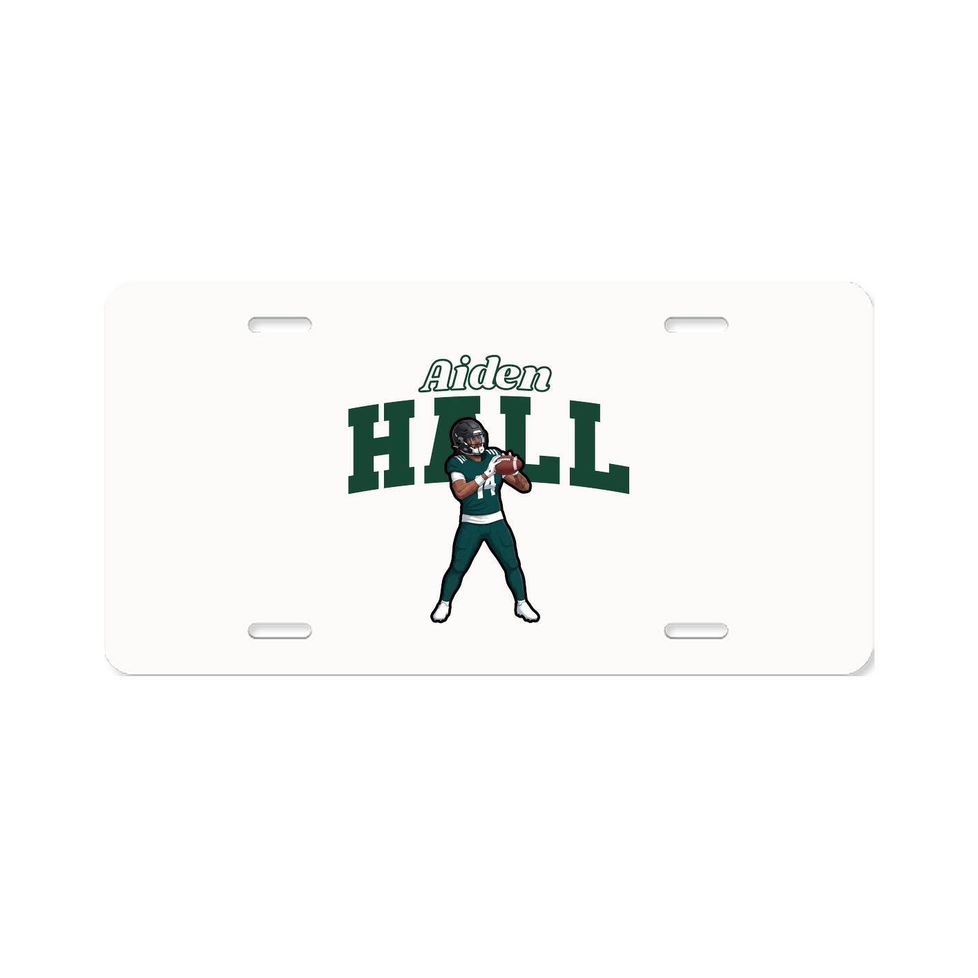 License Plate — Name Arch in Classic