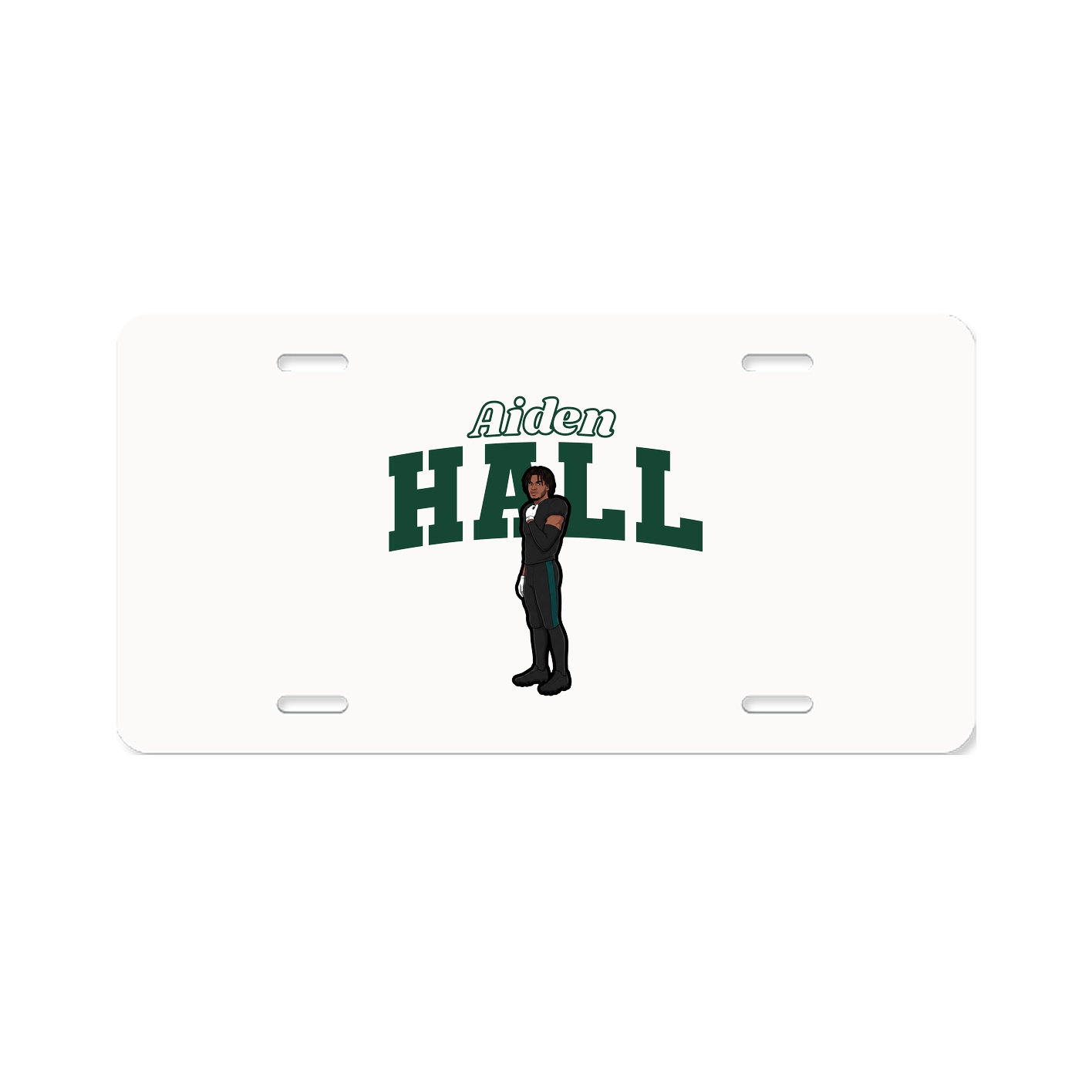 License Plate — Name Arch in Classic