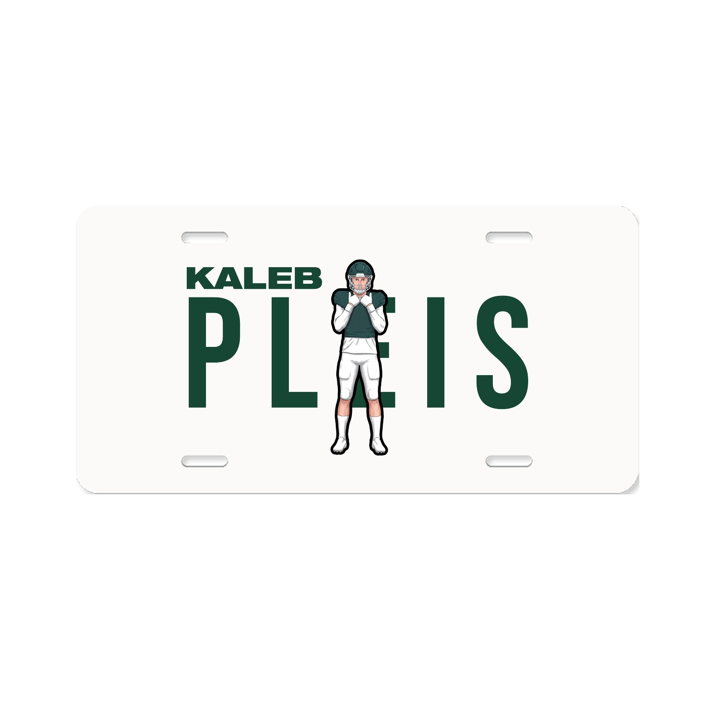 License Plate — Player Name in Classic