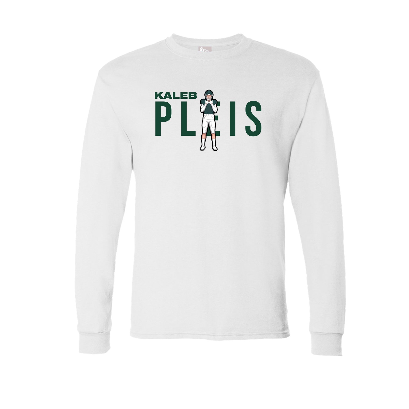 Long Sleeve Tee — Player Name in White