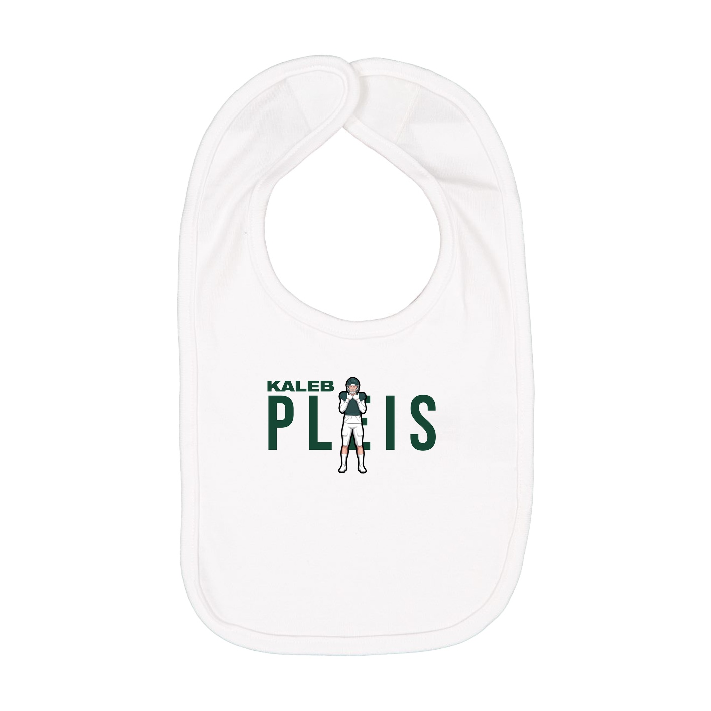 Infant Bib — Player Name in White